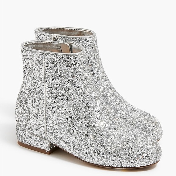 J Crew used Girls' glitter boots CE035 - Picture 1 of 4